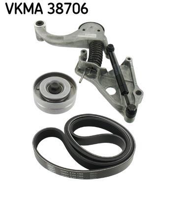 Kit de courroie d'accessoire (Courroie d’alternateur) SKF VKMA 38706